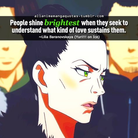 The source of Anime quotes & Manga quotes : Photo Yuri On Ice Quotes, Ice Quotes, Anime Phrases, Pokemon Quotes, Yurio X Otabek, Quotes Photo, Manga Quotes, Everyday Quotes, Property Rights