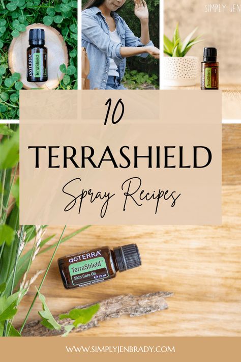 TerraShield is a powerful pest deterrent by itself, but some people like to mix it with other oils to help keep the bugs away. In this post I share 10 different spray blends using TerraShield.  natural bug repellent for humans, natural bug repellent essential oils, natural bug repellent for skin, natural bug repellent for house, natural bug repellent for babies Doterra Bug Repellant Recipe, Doterra Bug Repellent, Terra Shield Bug Spray Recipe, Doterra Terrashield Bug Spray Recipe, Terrashield Spray Recipe, Doterra Bug Spray Recipe, Doterra Bug Spray, Natural Bug Repellent For Skin, Essential Oil Bug Spray Recipe