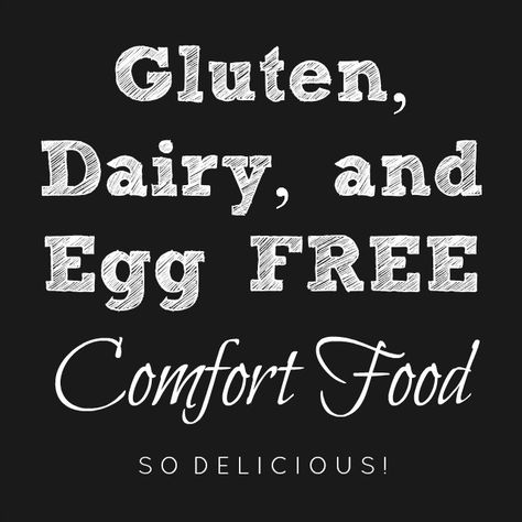 Gluten Free Comfort Food, Egg Free Recipes, Gluten Free Living, Dairy Free Eggs, Allergy Free Recipes, Allergy Friendly Recipes, Gluten Free Dairy Free Recipes, Diet Vegetarian, Foods With Gluten