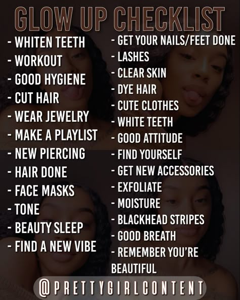 Glow Up Checklist, Social Life Hacks, Beauty Routine Tips, Boost Confidence, Beauty Tips For Glowing Skin, Clear Skin Tips, Baddie Tips, Healthy Skin Tips, Self Confidence Tips