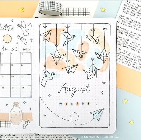 Bujo 2024 Cover Page, August Cover Page, August Bujo, 2024 Bujo, White Sakura, Sakura Pigma Micron, Organization Bullet Journal, Front Page Design, Bullet Journal Ideas Templates