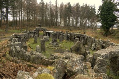 Druids Temple (by jimsumo999)-- haven't lived until you have walked in the sacred places of your people, and heard the voices of the generations there.  #PadreMedium Druids Temple, Stone Circle, The Occult, Standing Stone, Sacred Places, Ancient Architecture, Ancient Ruins, Stonehenge, Black Hat