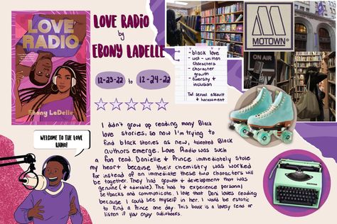 Love Radio by Ebony LaDelle Book Reveiw Love Radio Book, Audiobook Aesthetic, Ya Books Romance, Ya Romance, Escaping Reality, African Literature, Reader Girl, Love Radio, Books By Black Authors