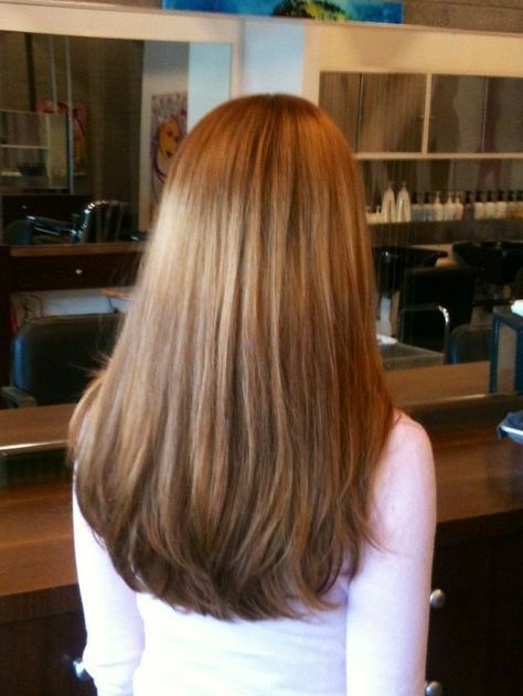 Layers On Light Brown Hair, Mid Length Brown Hair With Layers Straight, Light Layering Haircut, Light Layers Haircut Medium Straight, Soft U Haircut, Layers No Styling, Lower Layer Haircut, Long U Shaped Haircut, Long Hair With Soft Layers