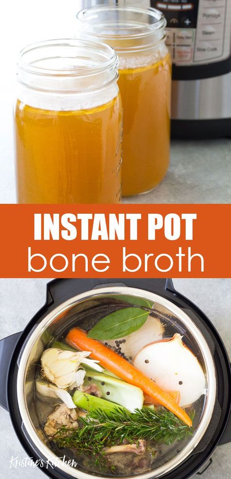 Instant Pot Bone Broth, Bone Broth Instant Pot, Dehydrated Recipes, Chicken Bone Broth Recipe, Simple Soups, Improving Digestion, Homemade Bone Broth, Chicken Bone Broth, Lamb Recipe