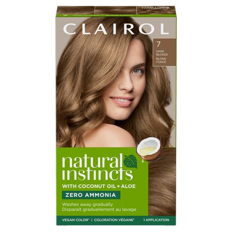 Natural Instincts | Clairol US Ammonia Free Hair Color, Grey Hair Journey, Clairol Natural, Clairol Natural Instincts, Dark Blonde Hair Color, Demi Permanent, Hair Color Cream, Semi Permanent Hair Color, Dark Blonde Hair