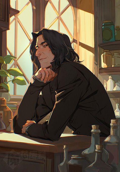 Severus Snape Art, Snape Fan Art, Snape And Hermione, Severus Snape Fanart, Hufflepuff Pride, Snape Harry Potter, Harry Potter Severus, Harry Potter Severus Snape, Snape Harry