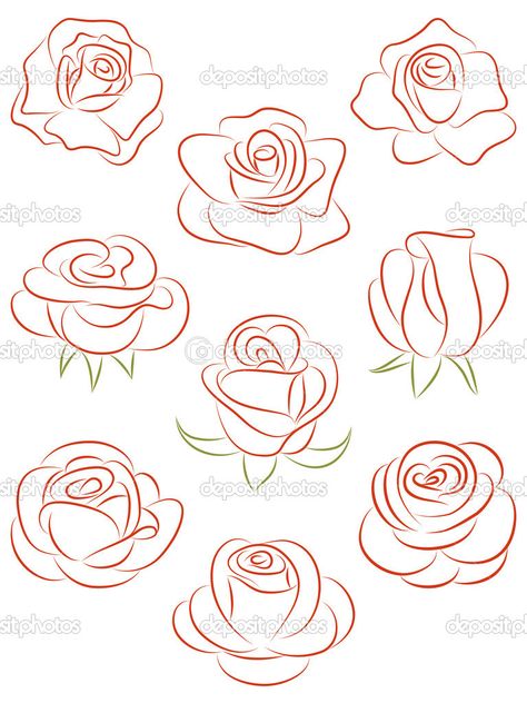 Ako Kresliť, Desain Quilling, Rose Drawing, Roses Drawing, Pola Sulam, Kraf Diy, Drawing Tutorials, Art Drawings Sketches, 그림 그리기