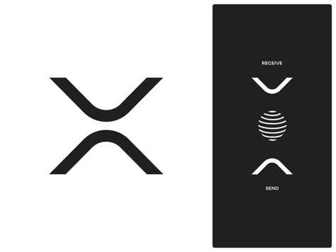 XRP Symbol by Eddie Lobanovskiy for Unfold on Dribbble Letter X Logo, Lab Logo, Adobe Photoshop Design, Clever Logo, X Logo, Waves Logo, Brand Mark, Anniversary Logo, Logo Design Typography