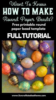 Making Paper Beads Tutorials, Round Paper Beads Template, Paper Jewelry Diy How To Make, Paper Beads Template Free Printable, Paper Bead Making, How To Make Paper Beads Tutorials, Free Paper Bead Templates, Paper Beads Template Printable, Diy Paper Beads How To Make