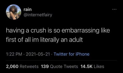 Girly Tweets, Having A Crush Quotes, Pc Core, Survivor Guilt, Quality Memes, A Crush, I Feel You, Crush Quotes, Having A Crush