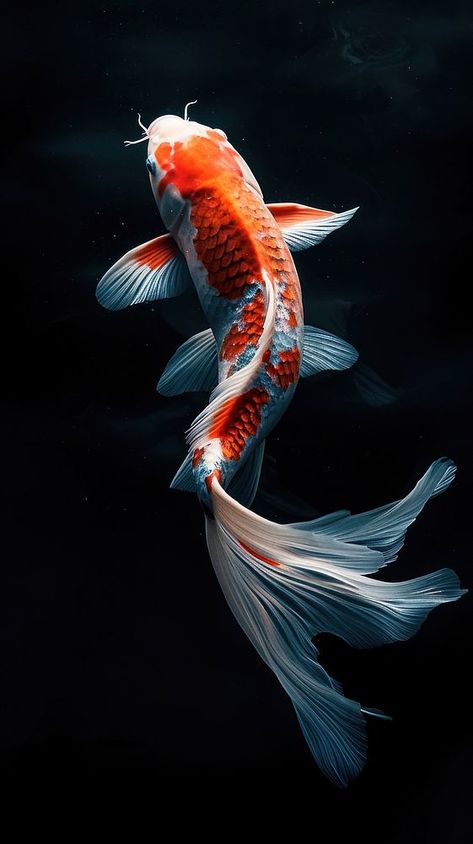 Koi fish swimming animal carp. | free image by rawpixel.com / Suphanan Kongniratsaikul Carp Fish Photography, Koi Carp Art, Butterfly Koi Fish Photography, Traditional Japanese Koi Fish Art, Real Koi Fish, Koi Carp Drawing, Koi Fish Real, Koi Reference, Koi Fish Pictures