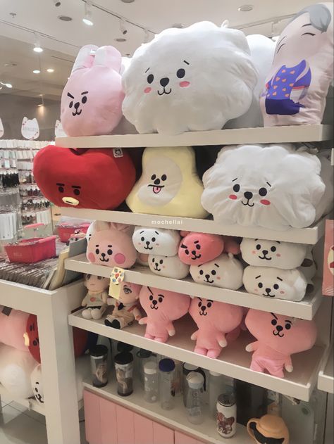 Korean Stuff Toys Aesthetic, Bt21 Stuff Toys, Cooky Bt21 Plushie, Rj Plushie, Plushie Diy, Dp Cute, Snapchat Avatar, Cover Dp, Market Store