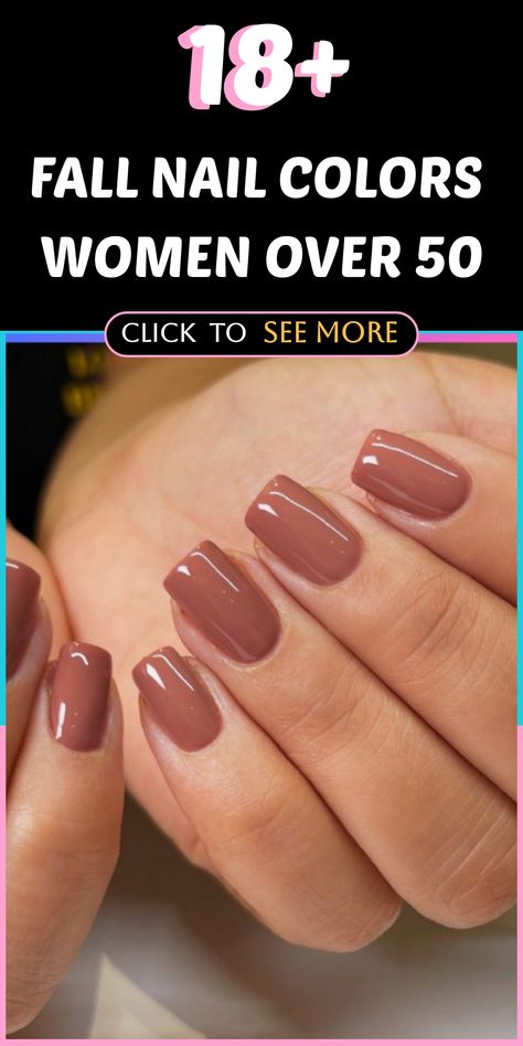 💅 Discover the perfect fall nail colors for women over 50 and treat yourself to a stylish manicure that complements your age and sophistication. Whether you prefer classic nude shades or bold reds, there's a color palette to match your style. Elevate your look with a flawless manicure that reflects your timeless beauty and confidence. #TimelessBeauty #NailColorTrends #MatureStyle Apres Nail Colors, Manicure For Hawaii, Business Nail Designs, Nail Colours For Older Hands, Fall Nails Wedding Guest, Mail Colors For Fall 2024, Nail Color For Older Women, Nail Colors For Fall 2024, Popular Nail Colors 2024 Fall