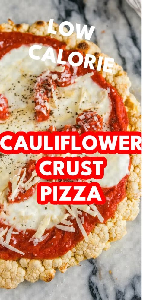 A photo of a  Low Calorie Cauliflower Crust Pizza a Low Calorie recipes Low Recipes Calorie, Low Calorie Burger, Low Cal Pizza, Cauliflower Crust Pizza Recipe, Fish Burger Recipe, Healthy Low Calorie Dinner, Burger Sides, Low Calorie Recipe, Food Calories List