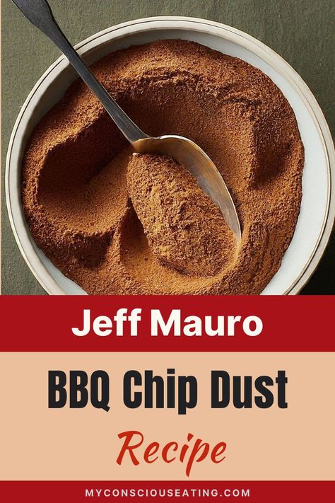 Ever since I tried Jeff Mauro's BBQ Chip Dust, I've been sprinkling it on everything from popcorn to grilled meats. It's the perfect blend of smoky, spicy, and sweet flavors that adds a kick to any dish. #JeffMauroBBQChipDustRecipe Barbecue Chips, Chip Seasoning, Pork Chop Seasoning, Bbq Chips, Jeff Mauro, Dry Rubs, Meat Rubs, Grilled Meats, Bbq Seasoning