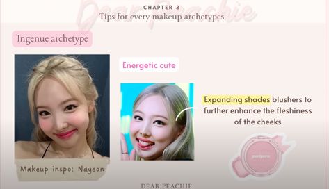 Ingenue Makeup Archetype Tutorial, Ingenue Makeup Archetype, Makeup Archetypes, Ingenue Archetype, Ingenue Makeup, Ingenue Essence, Cheek Makeup, Face Makeup Tutorial, Deep Winter