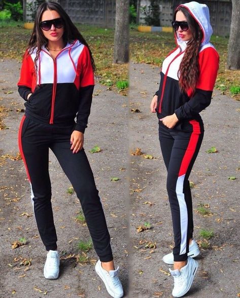 856fc81623da2150ba2210ba1b51d241desc38252626ri Sporty Casual Outfits, Outfit Sets For Women, Plus Size Tracksuit, Sport Suit Women, Autumn Clothes, Hot Shorts, Tracksuit Set, Tracksuit Women, Sports Suit