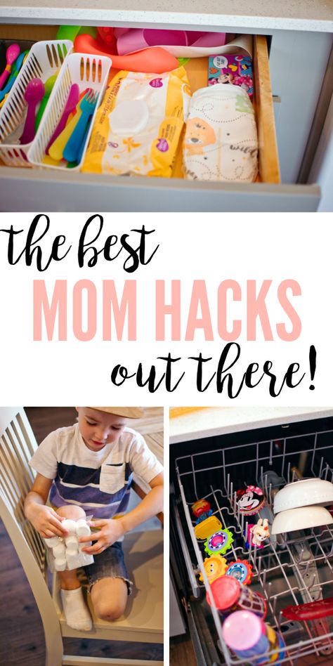 If you're a stay at home or working mom, then this post about mom hacks for newborn baby or toddlers is for you! Whether you need mom hacks for saving money, organization, school, or cleaning, check out these 35 ideas that you'll actually want to use! #momlife #momhacks #newborn #toddler #momtobe #toddleractivities #toddlerfun #parentinghacks Toddler Hacks, Mommy Hacks, Mom Life Hacks, Kid Hacks, Baby Sleep Problems, Baby Tips, Kids Discover, Toddler Fun, Pregnant Mom