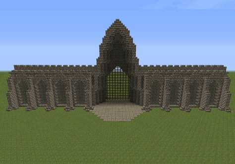 Exquisite City Walls & Gate [WIP] - Screenshots - Show Your Creation - Minecraft Forum - Minecraft Forum Minecraft Gate, Minecraft Castle Walls, Minecraft Medieval Castle, Minecraft Wall Designs, Minecraft Castle Blueprints, Wall Gate, Minecraft Statues, Minecraft Wall, Gate Wall Design