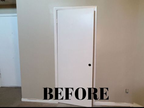 So many of us have a plain, old, dated looking door like this one. You'll be amazed at how easy it is to convert this to a barn door at a crazy low price. And, you can do it in just one day!This is a quick overview. You can view the full tutorial on my website, MarciaSocas.comAlso, I'm so excited to say that you can view the tutorial right here on HometalkTV!! Be sure to please follow me so that you can see my upcoming posts and shows too, if you like this one https://cdn.jsdelivr.net… Barn Door Decor, Making Barn Doors, Hanging Barn Doors, Diy Sliding Barn Door, Wood Putty, Modern Barn Door, Raised Panel Doors, Old Pallets, Modern Barn