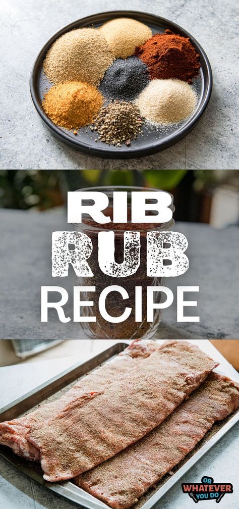 Rib Rub Homemade Rib Rub, Pork Rib Dry Rub, Rib Dry Rub, Easy Pork Ribs, Prime Rib Recipe Easy, Leftover Prime Rib Recipes, Ribs Easy, Rib Rub Recipe, Smoked Pork Ribs