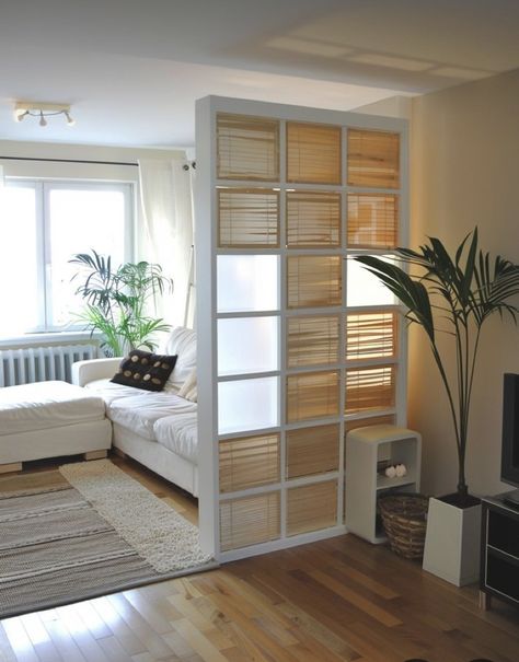 Small Room Separator Ideas, Renter Friendly Studio Divider, Bonus Room Divider Ideas, Dresser As Room Divider, Fake Wall Ideas Room Dividers, Divide Big Living Room, Lounge Divider Ideas, Tv As Room Divider, How To Divide A Wall With Paint