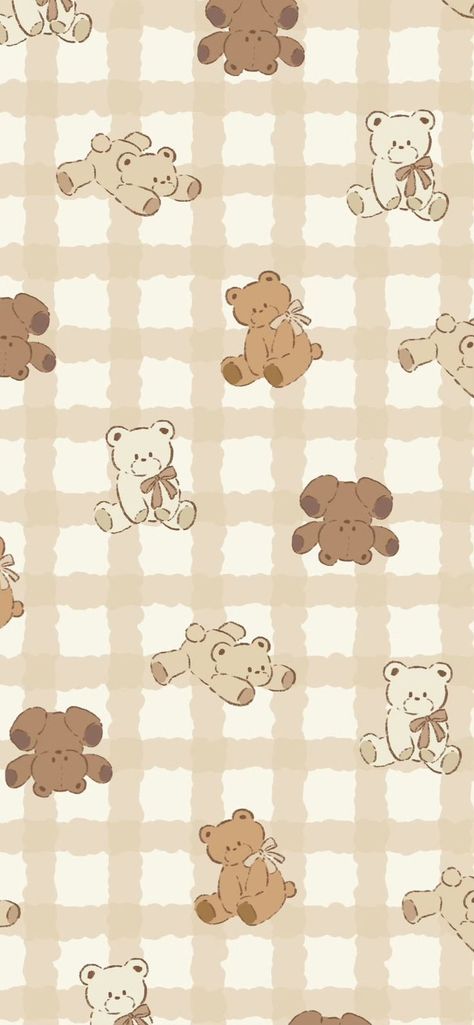 Beige Bear Aesthetic Wallpaper, Biege Wallpapers Aesthetic, Cream Cute Wallpaper, Aesthetic Capybara Wallpaper, Brown Teddy Bear Wallpaper, Brown Ipad Wallpaper, Cute Bear Background, Light Brown Aesthetic Wallpaper, Cute Teddy Bear Wallpaper