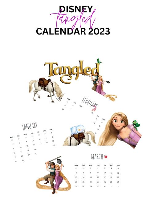 Are you a fan of Disney and Tangled or want to make a gift to someone who is? If the answer is yes then this Tangled digital calendar might be right what you need. (We make various digital calendars, planners and journals so if you are interested in any of that, visit our Etsy shop). Disney Calendar, Calendar 2023, Digital Calendar, Disney Tangled, Make A Gift, A Fan, Tangled, Etsy Shop, Fan