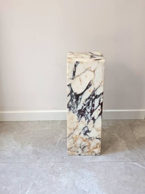 Marble Calacatta, Calacatta Viola Marble, Viola Marble, Calacatta Viola, Marble End Tables, Marble Side Table, Stone Blocks, Marble Candle, Marble Side Tables