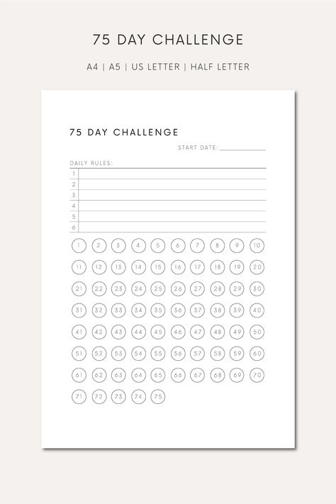 75 Day Challenge Printable Habit Tracker Download Goal Challenge Tracker 75 Days Habit Printable Goals Journal for Fitness Goals Tracker - Etsy Canada in 2024 | Goal journal, Goal tracker, Habits 75 Day Challenge Tracker, 75 Days Challenge, 30 Day Challenge Tracker, 30 Day Habit Tracker, Habit Tracker Printable Monthly, 75 Challenge, 75 Day Challenge, Goals Journal, Goals Tracker