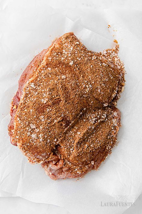 The Best Dry Pork Rub Recipe | Laura Fuentes Pork Roast Rub, Pulled Pork Dry Rub, Homemade Blackened Seasoning, Best Fluffy Pancakes, Pork Rub Recipe, Pulled Pork Rub, Fluffy Pancakes Recipe, Pork Dry Rubs, Pulled Pork Roast