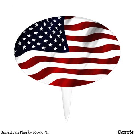 American Flag Cake Topper Usa Cake, Flag Cake Topper, American Flag Cake, Flag Cake, Food Topper, A Flag, Design Image, Great Design, Cake Topper