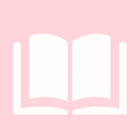 Pink App Icons Books, Books Icon Pink, Pastel Pink Aesthetic Icon, Aesthetic Icons Pastel, Books Icon Aesthetic, Journal App Icon, Pink Book Icon, Book Icon Aesthetic, Books Widget