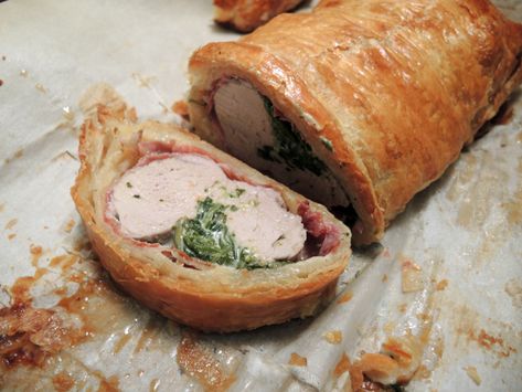 Sliced Pork Wellington Recipe by Man Fuel Pork Tenderloin Wellington Recipe, Pork Wellington Recipe, Pork Wellington, Wellington Recipe, Roasted Ham, Chef Gordon, Chef Gordon Ramsay, Pork Loin Recipes, Pork Dinner