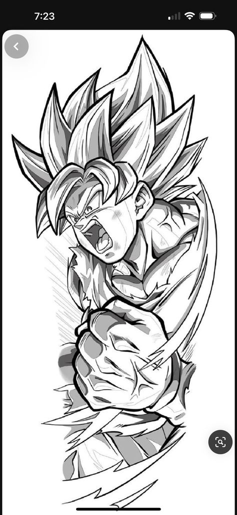 Dragonball Dragon Tattoo, Graffiti Style Tattoo Design, Future Trunks Tattoo, Drawing Dragon Ball Art, Goku Stencil, Dragonball Tattoo Ideas, Goku Black Tattoo, Dragon Ball Z Tattoo Design, Dragon Ball Tattoo Design