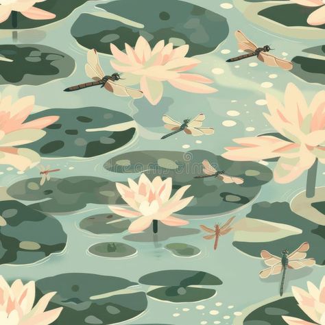 Serene Lily Pond with Dragonflies Illustration royalty free stock photo Dragonflies Illustration, Pond Illustration, Dragonfly Illustration, Lily Pond, Dragonflies, Free Stock Photos, Royalty Free Stock Photos, Royalty, Royalty Free