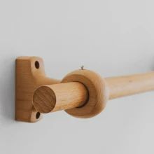 Beech Solid Wood Curtain Rods Roman Poles Single Double Rod Japanese Wooden Track Brackets Holder Rings Accessories Customized - Window-dressing Hardware - AliExpress Downtown Apartment Decor, Curtain Rod Wood, Double Curtain Rod Brackets, Wooden Curtain Rods, Wood Curtain Rods, Wooden Curtain, Japanese Curtains, Double Curtain Rod, Wood Curtain