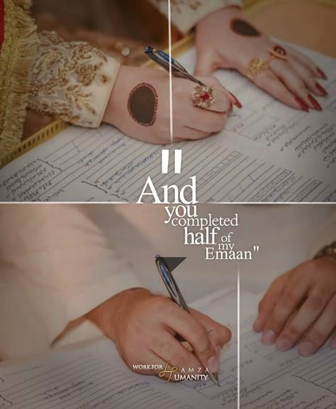 Nikah Captions For Instagram, Nikah Pictures, Nikah Aesthetic, Nikah Quotes, Nikkah Quotes, Nikah Ideas, Islamic Wedding Quotes, Wedding Captions, Islam Marriage