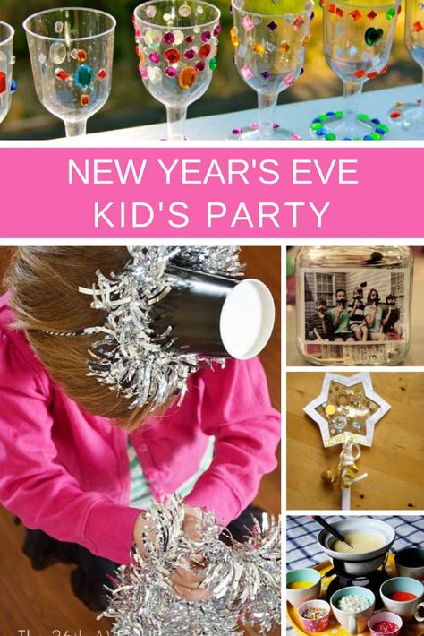 Kid Friendly New Years Eve, Noon Years Eve Party, New Years For Kids, New Years Eve With Kids, Nye Kids, Kids Nye, Nye Activities, Noon Years Eve, New Years Kids