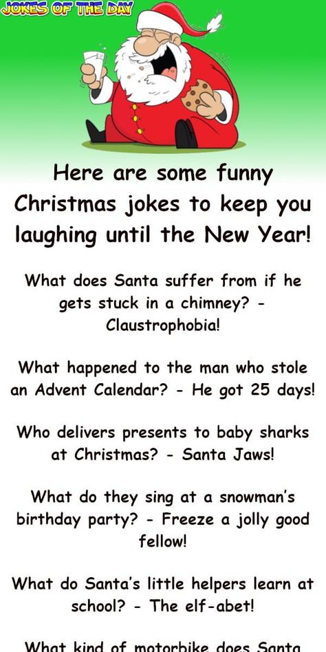 Santa Jokes For Adults, Christmas Dad Jokes Hilarious, Funny Christmas Jokes For Adults, New Years Jokes, Christmas Jokes For Adults, Santa Jokes, Jokes Christmas, Christmas Funnies, New Year Jokes