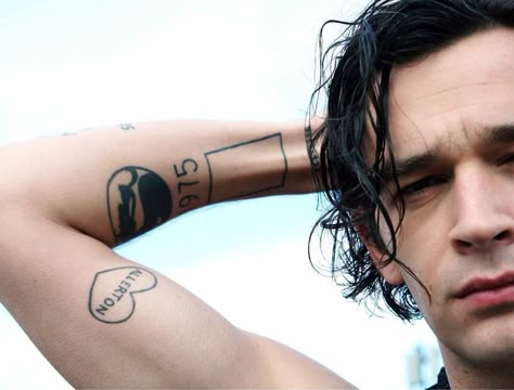 The 1975 Tattoo, 1975 Tattoo, Matthew Healy, Matt Healy, Tyler Blackburn, Matty Healy, Daniel Gillies, Jamie Campbell Bower, Tattoo Cover-up