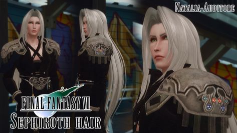 Sephiroth hair | Natalia-Auditore on Patreon sephiroth sims 4 Sims 4 Sephiroth Cc, Sephiroth Hair, Natalia Auditore, Ts4 Hair, Sims 4 Anime, Vampires And Werewolves, Cloud Strife, Ts4 Cc, Sims 4 Clothing