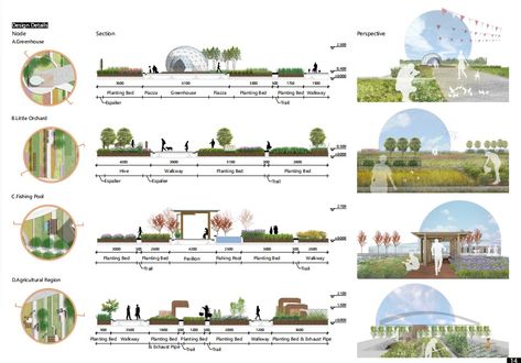 Landscape Architecture Section, Amphitheater Architecture, Landscape Diagram, Landscape Architecture Diagram, Landscape Architecture Graphics, Roof Garden Design, Architecture Design Process, Urban Design Graphics, Urban Design Concept