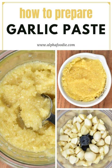 How to make garlic paste with just 3 ingredients and just minutes. This pureed garlic is the perfect time-saving, meal-prep alternative to freshly minced garlic in any recipe! Garlic Paste Recipe Homemade, How To Make Garlic Paste, Minced Garlic Recipes, Garlic Paste Recipe, Pagan Food, Lebanese Garlic Sauce, Food Tutorials, Seasoning Blends, Meal Prep For Beginners