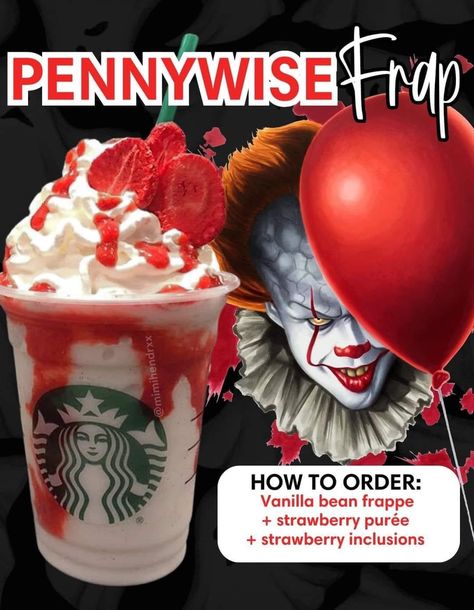 Starbucks Copycat Recipes Drinks, Starbucks Halloween Drinks, Starbucks Drink Menu, Starbucks Secret Menu Recipes, Fun Drink Recipe, Cold Starbucks Drinks, Frappuccino Inspired Recipes, Starbucks Drinks Diy, Secret Starbucks Recipes