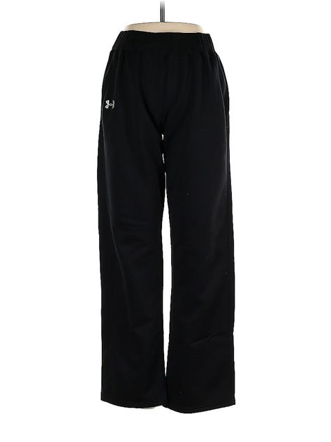 Under Armour Casual Pants Size: Small Black Bottoms - used. 100% POLYESTER, Regular, High Rise | Under Armour Casual Pants - High Rise: Black Bottoms - Size Small Under Armor Sweat Pants, Under Armor Sweatpants, Under Armour Women Outfits, Under Armour Outfits, Gymwear Outfits, Under Armour Sweatpants, Black Pants Casual, Casual Day Outfits, Black Sweatpants