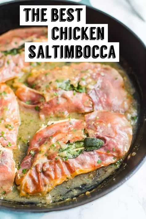 Polish Plates, Chicken Saltimbocca Recipe, Chicken With Prosciutto, Saltimbocca Recipe, Prosciutto Recipes, Chicken Saltimbocca, Italian Chicken Recipes, Top Chicken Recipes, Fresh Sage