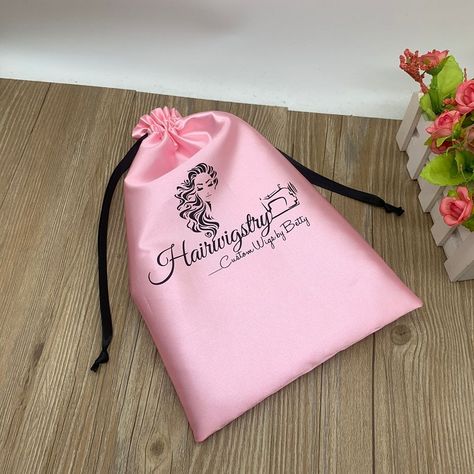 Wholesale Custom Satin Hair Extension Wigs Bag With Logo From m.alibaba.com Lash Storage, Custom Leather Bag, Hair Bag, Promotional Bags, Logo Bundle, Silk Lashes, Packing Jewelry, Satin Bags, Gift Pouch