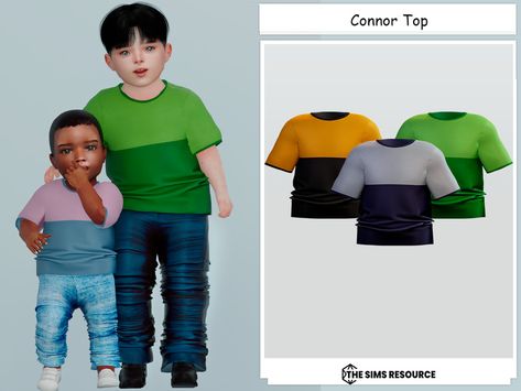 The Sims Resource - Connor Top (Baby) Sims 4 Cc The Sims Resource Clothes Male, The Sims 4 Cc Clothing For Men The Sims Resource, The Sims Resource Men Clothing, Sims Resource Male, The Sims Resource Infant, Beach Coral, Sims 4 Cc Kids Clothing, Sims 4 Toddler, Kids Style